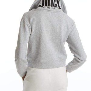 Juicy Couture - High Collar Half Zip top in Grey